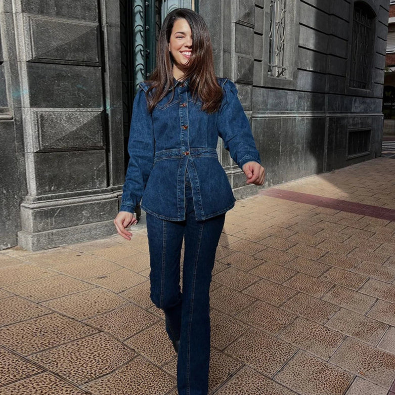Darian Denim Jacket Pants Set