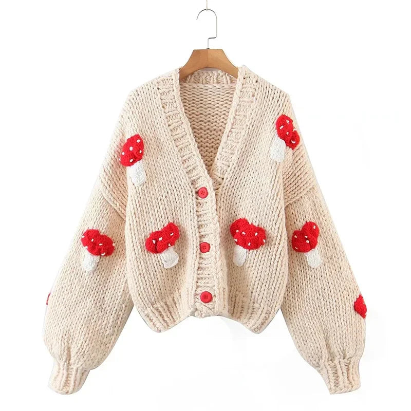 3D Embroidered Cardigan