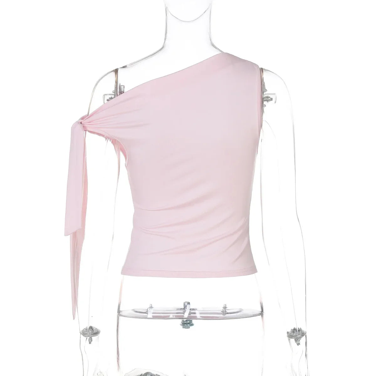 Off-Shoulder Tie-Up Top - Regular Fit