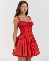 Rustic Romance Corset Mini Elegance Dress