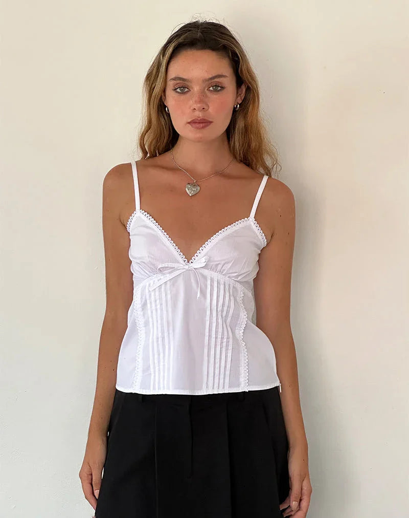 Bow Tie Up Cami Top