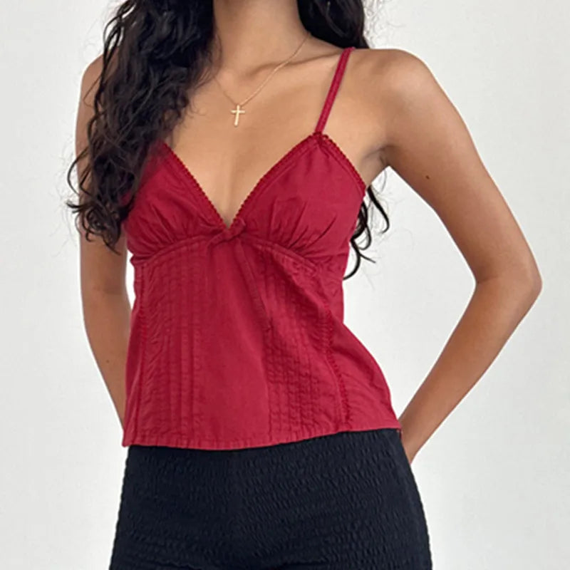 Bow Tie Up Cami Top