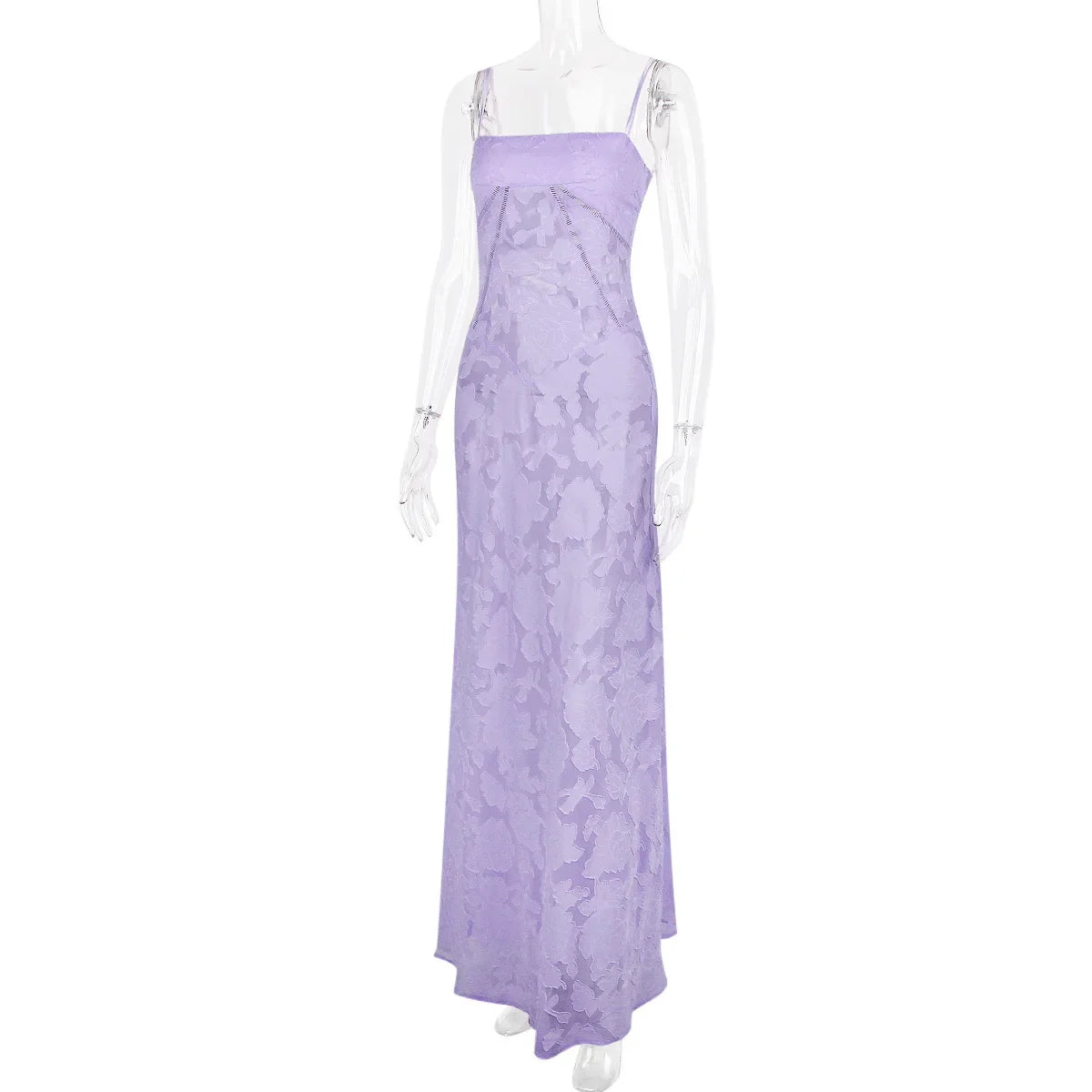 Floral Print Sheer Maxi Dress