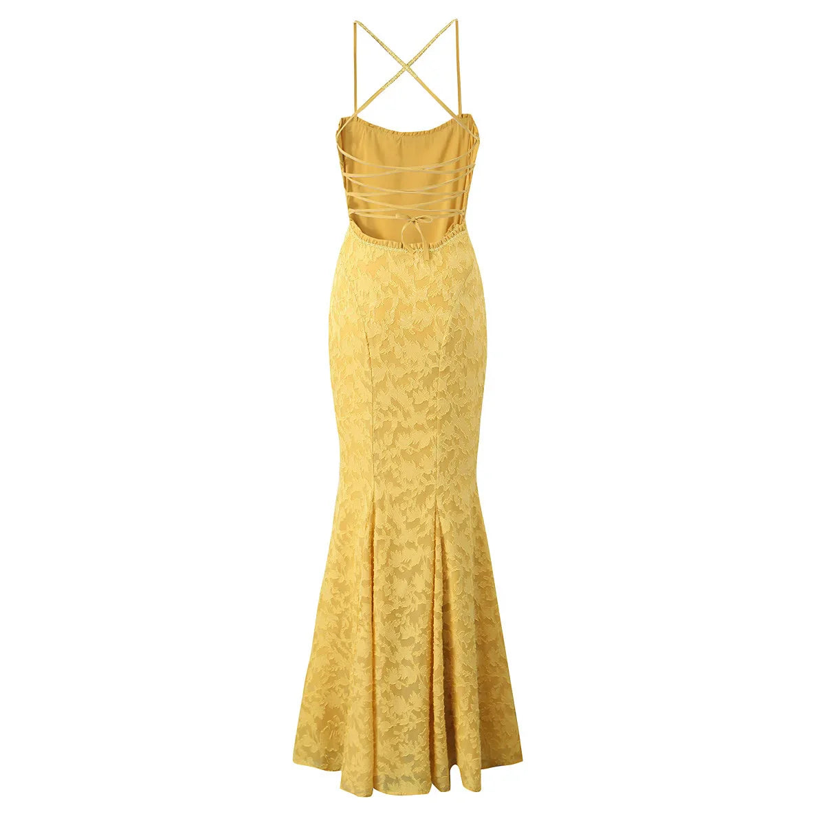 Cami Open Back Lace Up Floral Maxi Dress