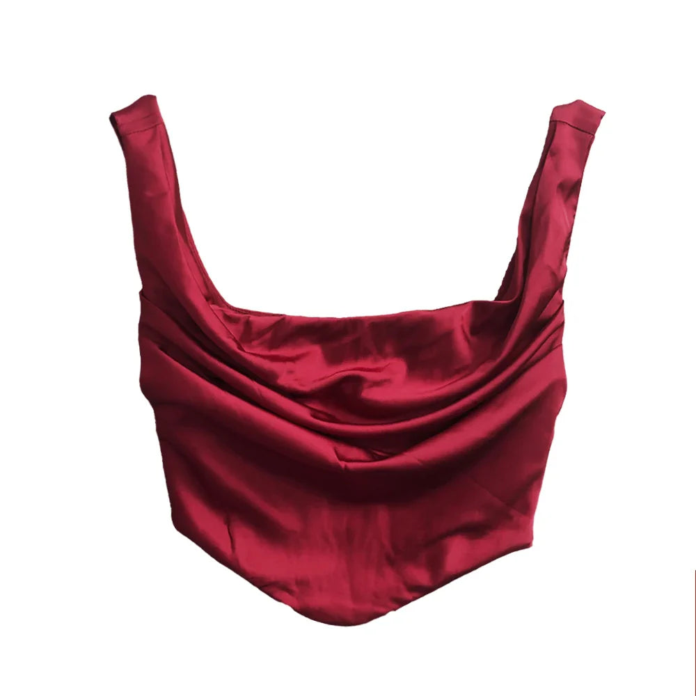 Laria Satin Bodycon Corset Set