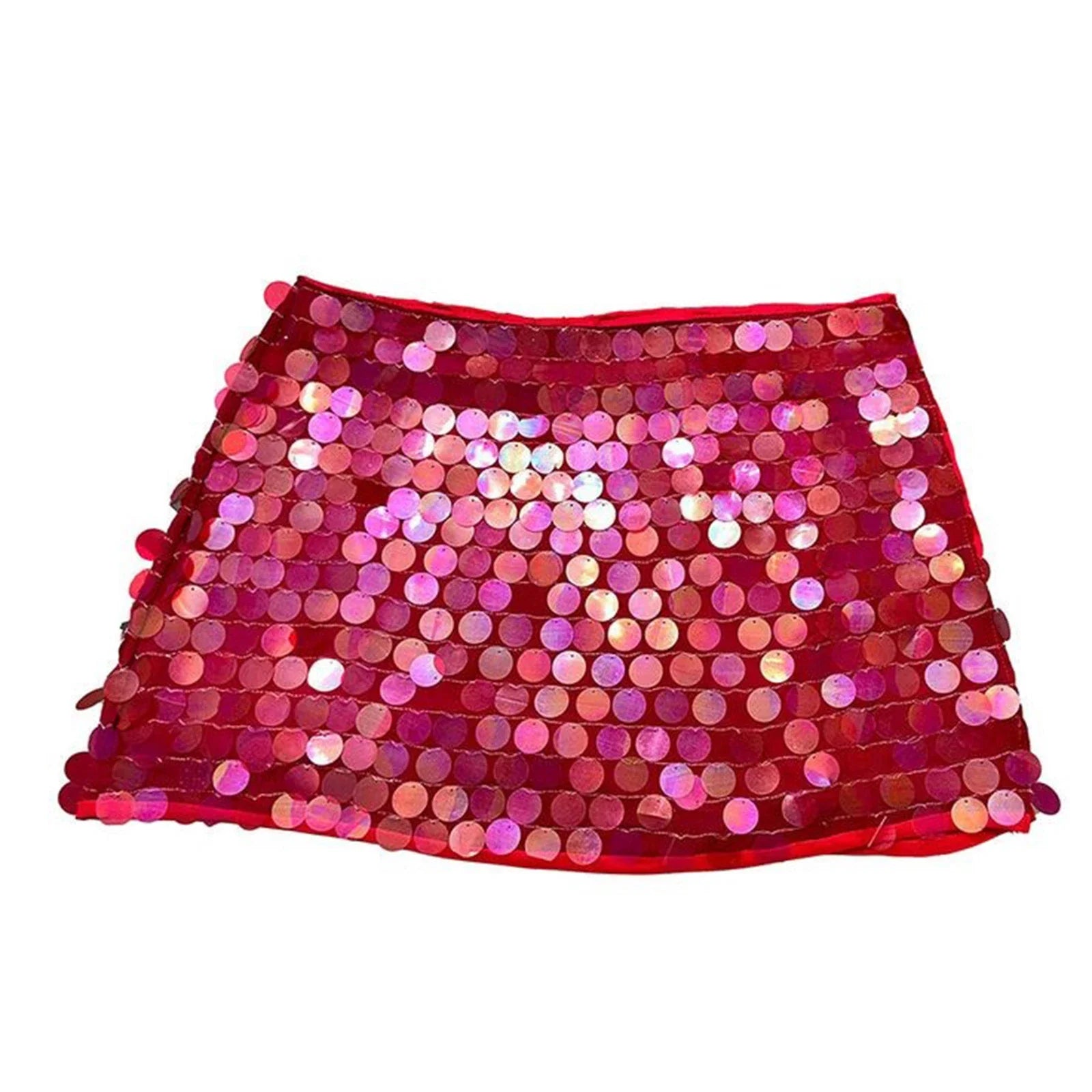 Sequin Tie-Up Mini Skirt â€?Lace-Up Sparkle