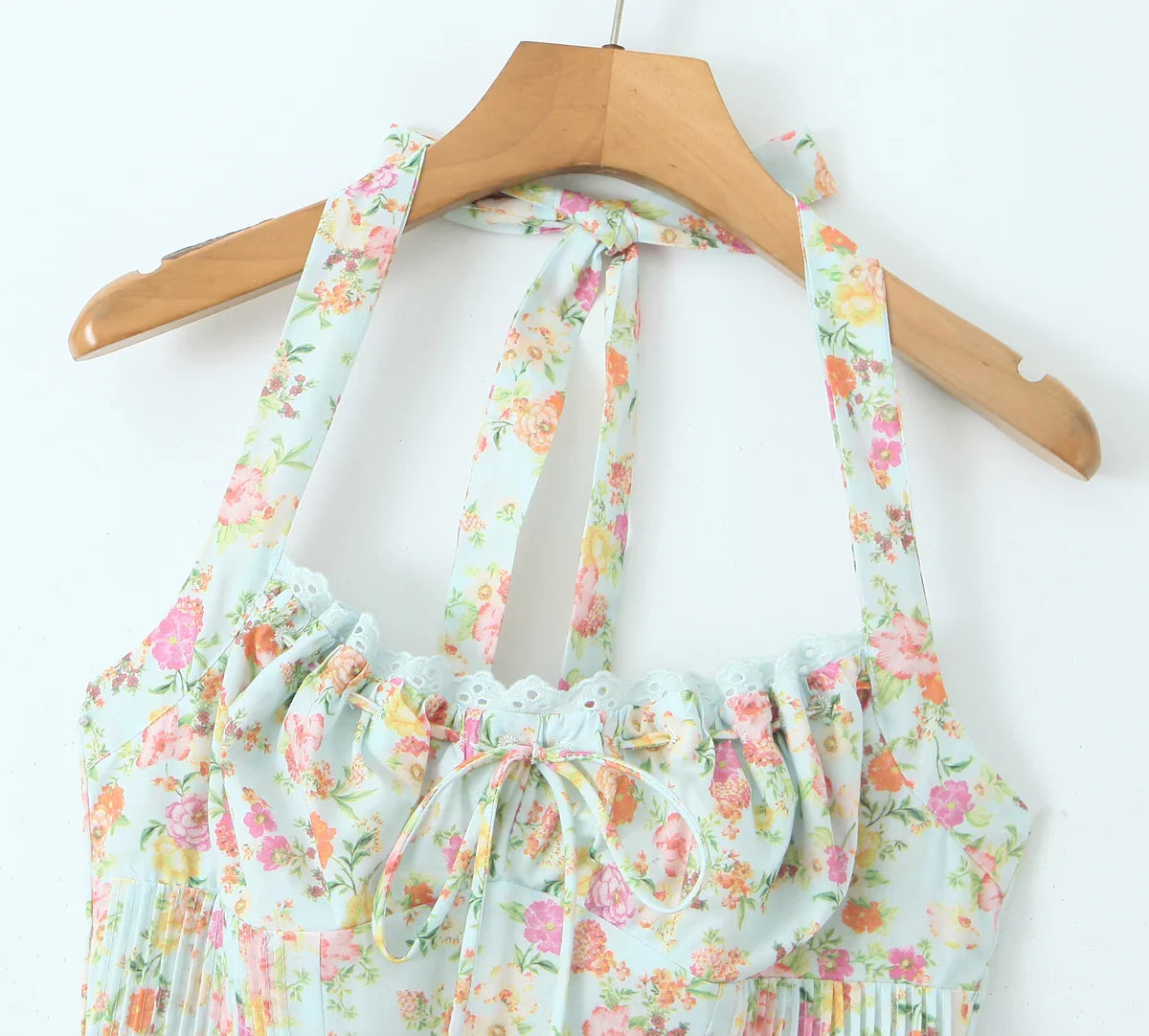 Floral Print Corset Midi Dress