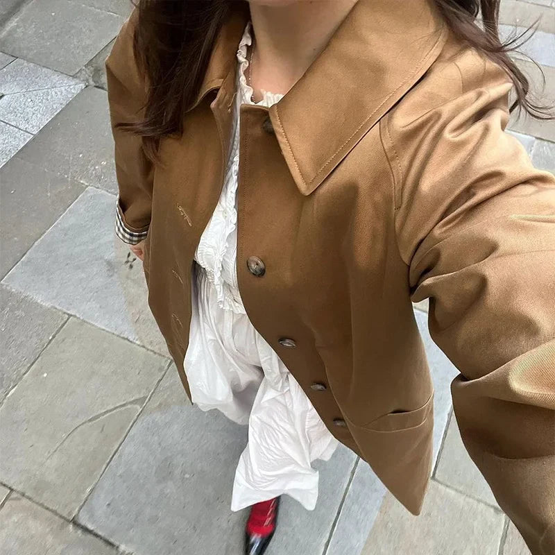 Brinley Long Trench Coat