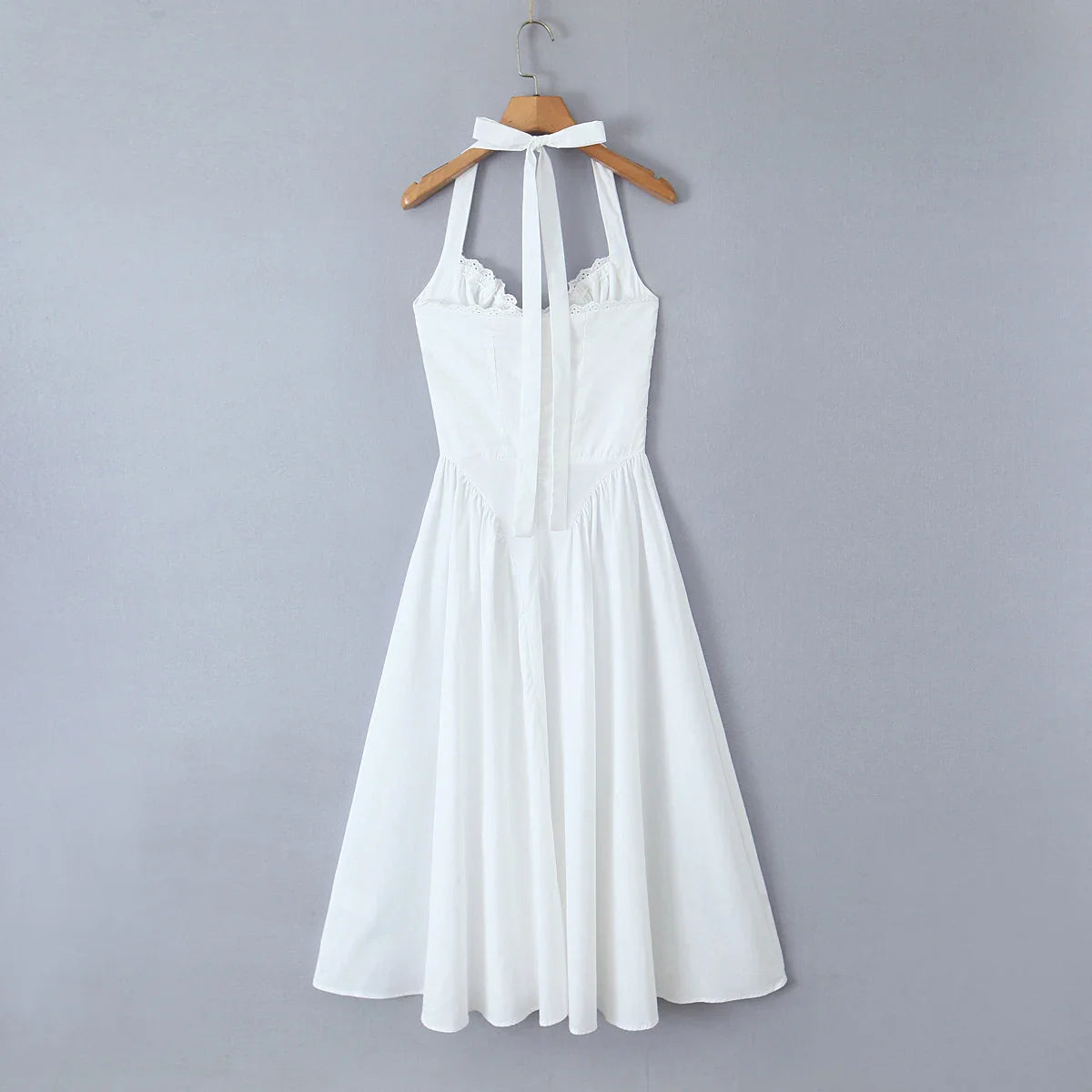 Corset Halter Midi Dress