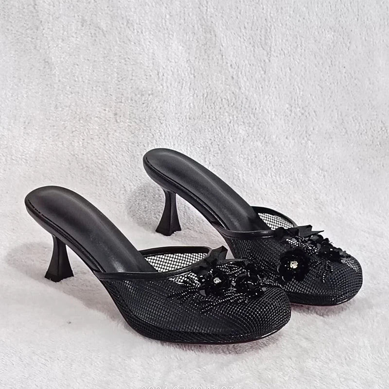 Bridget Mesh Heels