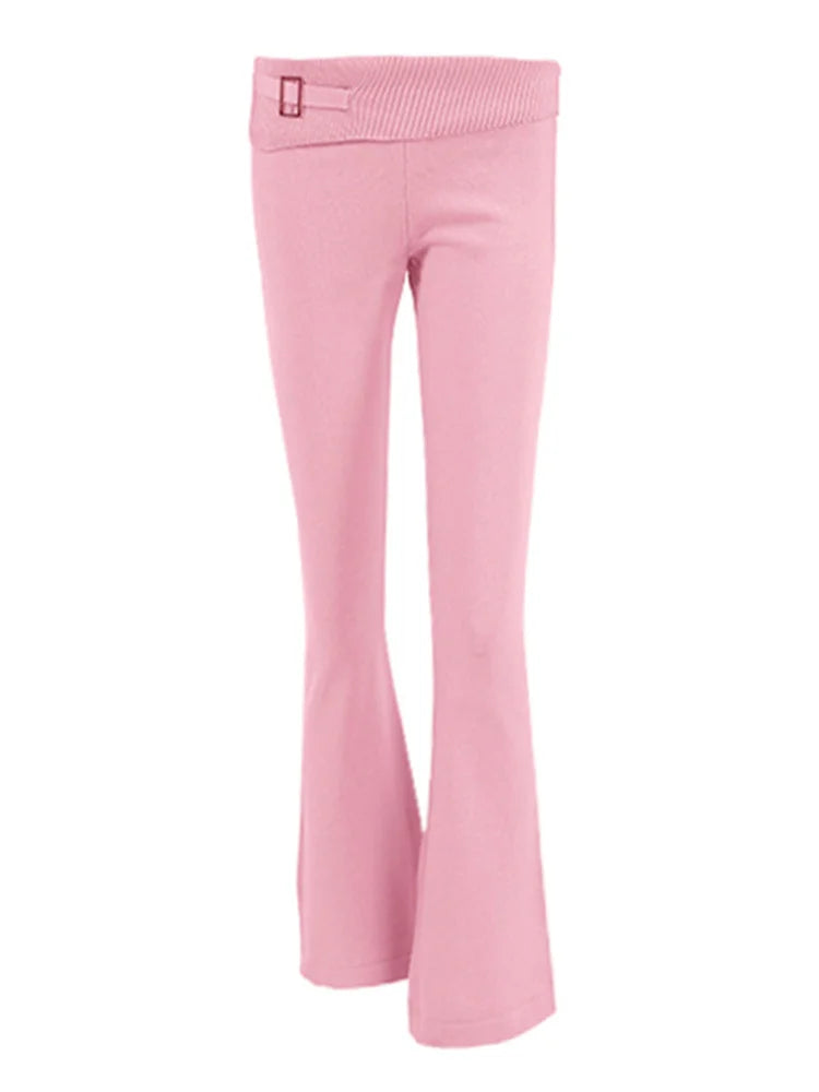 Knit Zipper Hooded Top And Pants Set