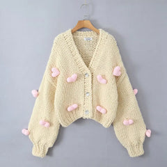Heart Crochet Cardigan