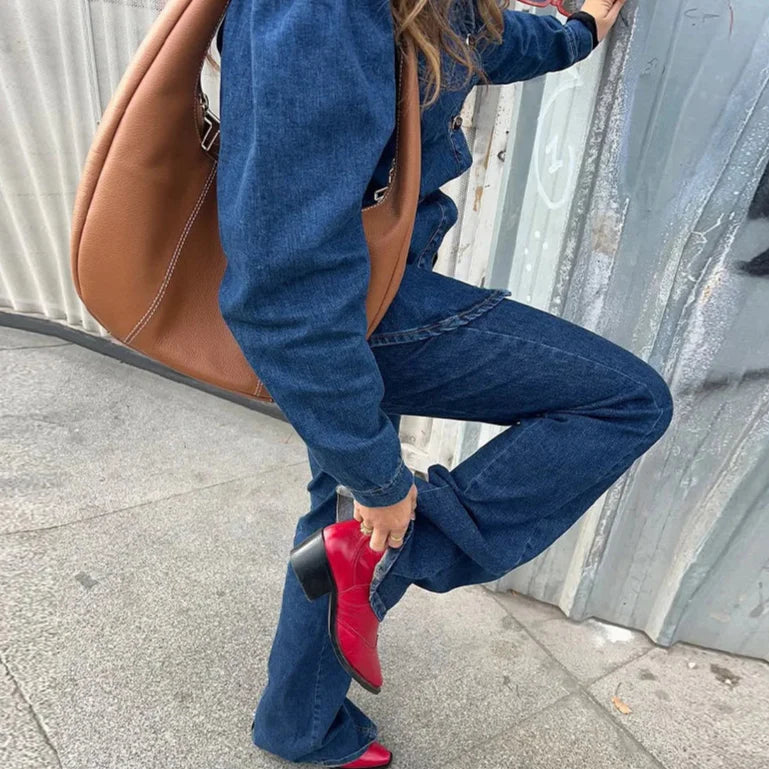 Darian Denim Jacket Pants Set