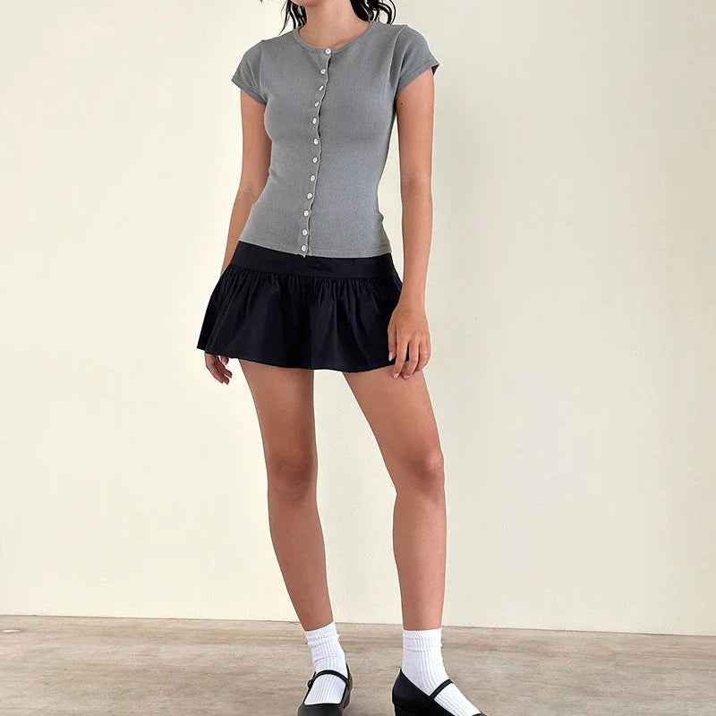 Button Up Knitted Top