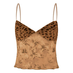 Printed Patchwork Cami Top