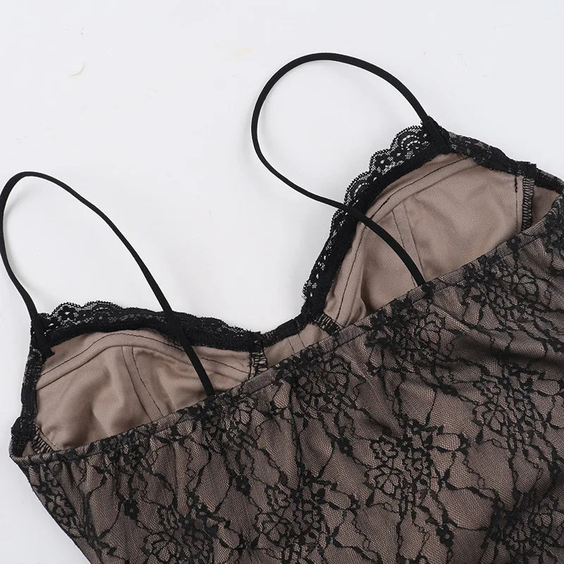Black Long Sleeve Lace Tie Up Corset Top