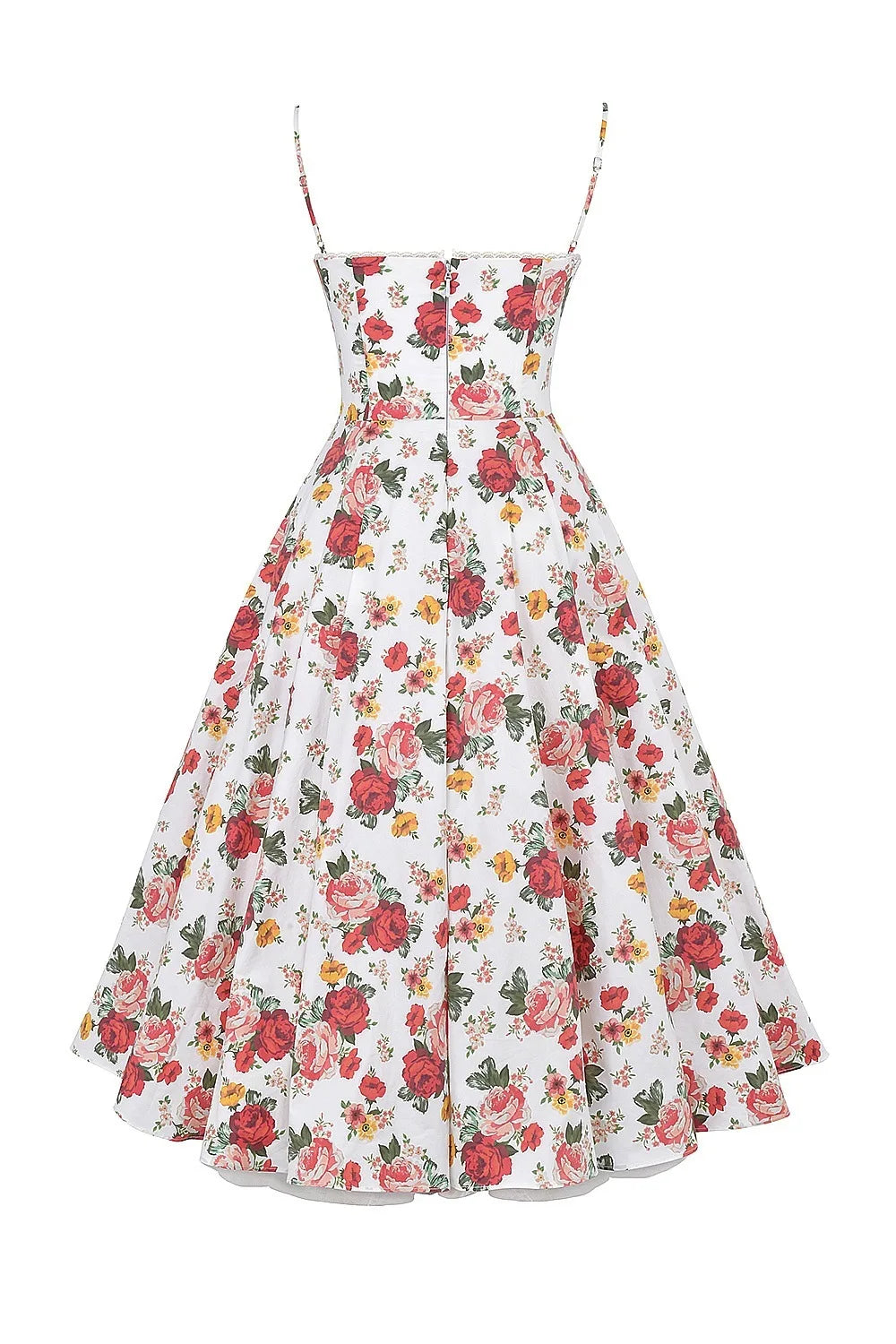 Satin Bustier Strap Tulle Midi Dress