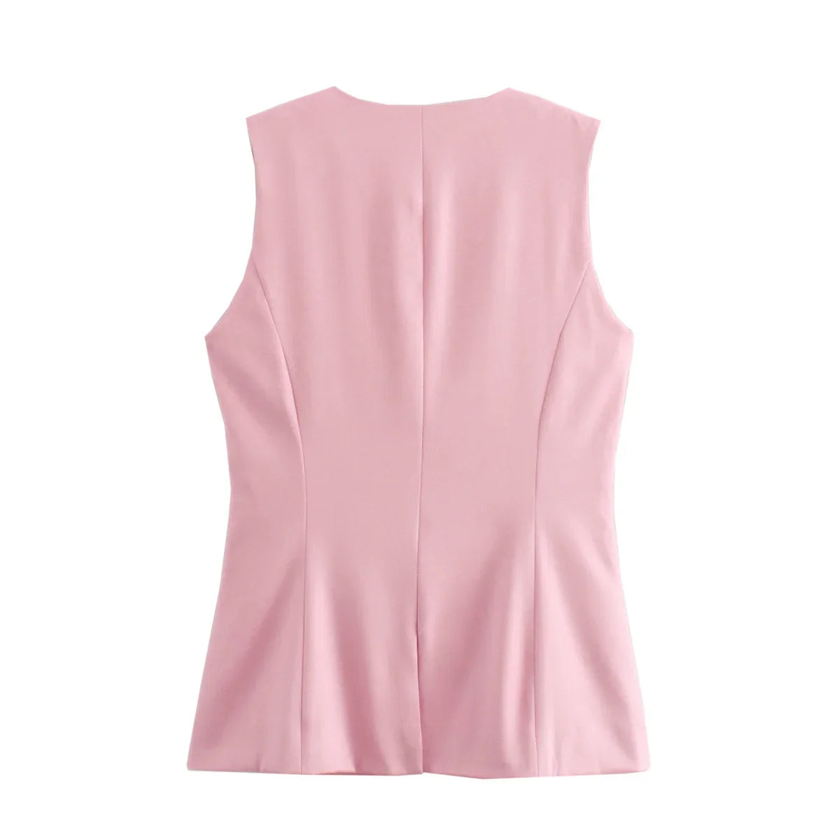 So Dramatic Button Up Vest Top