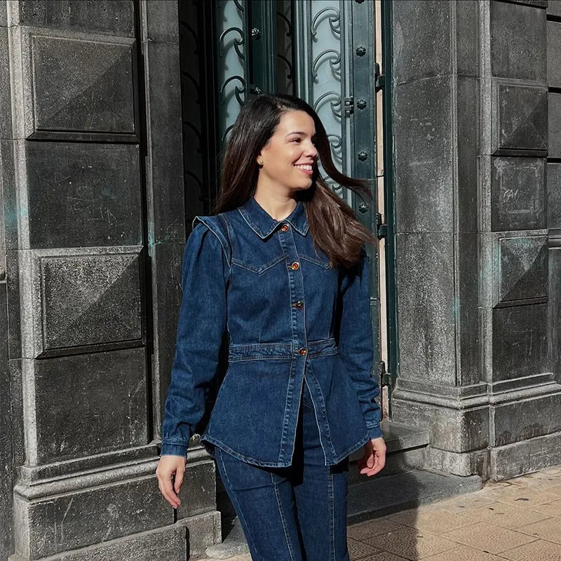 Darian Denim Jacket Pants Set