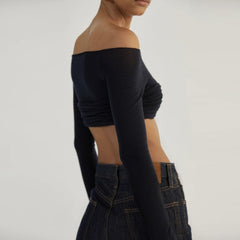 Brett Mesh Crop Top