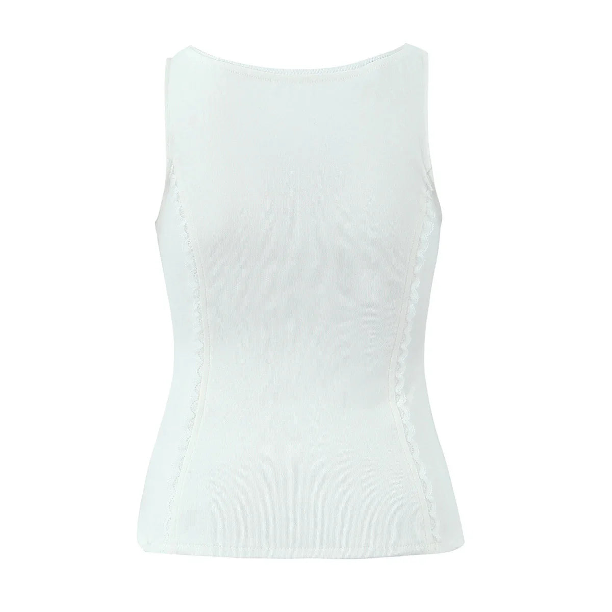 Rib Buttoned Tank Top