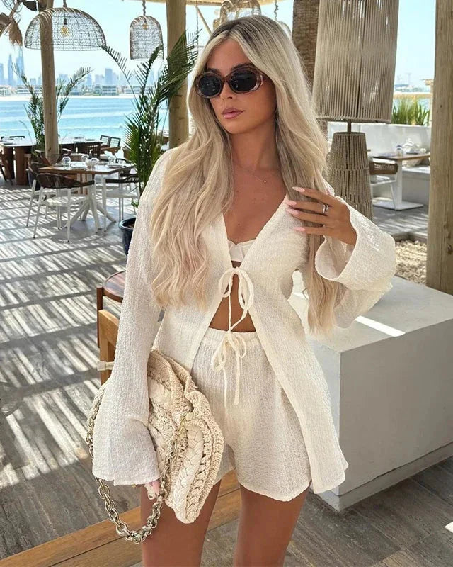 Kristy Crochet Hollow Out Set