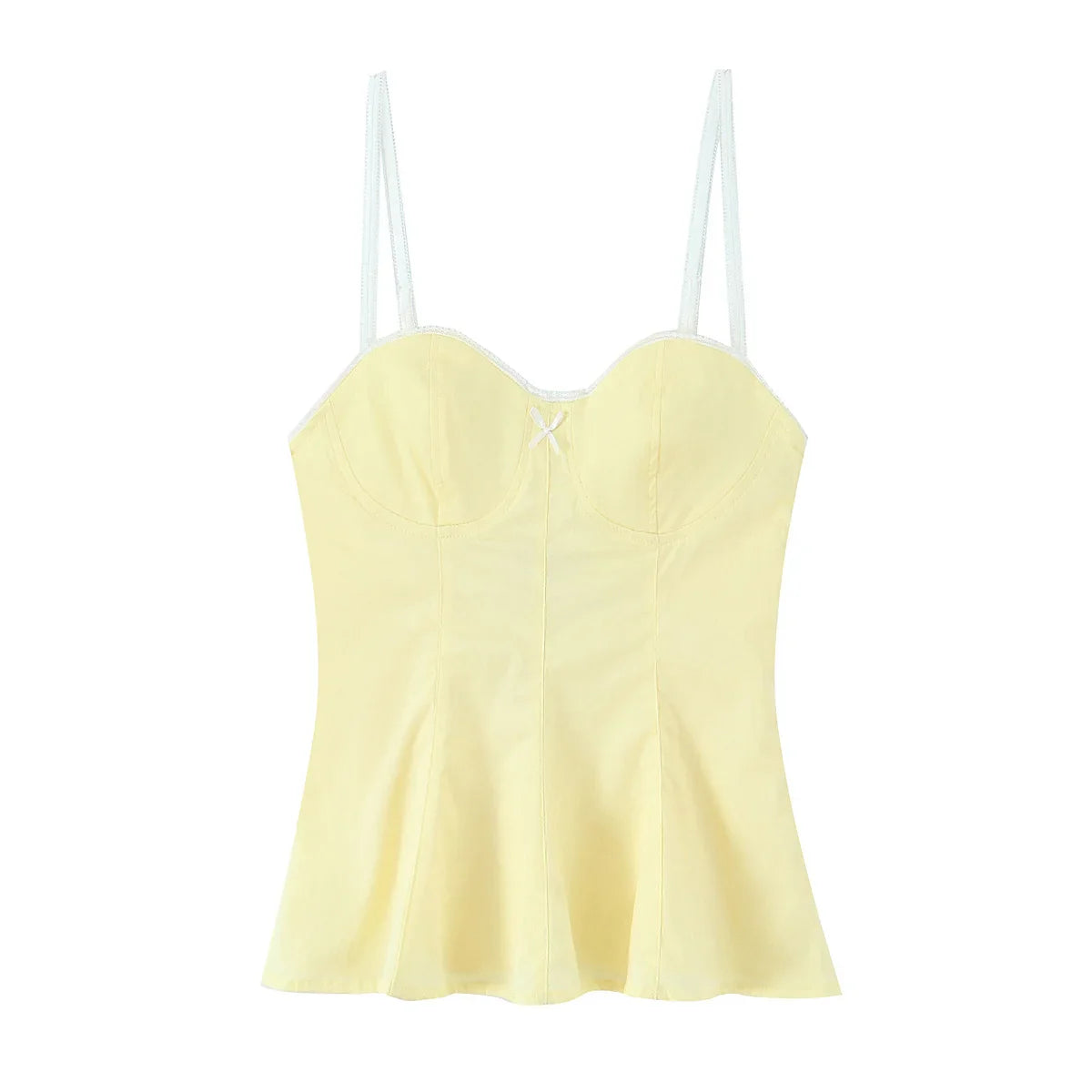 Stripe Sleeveless Pleated Top
