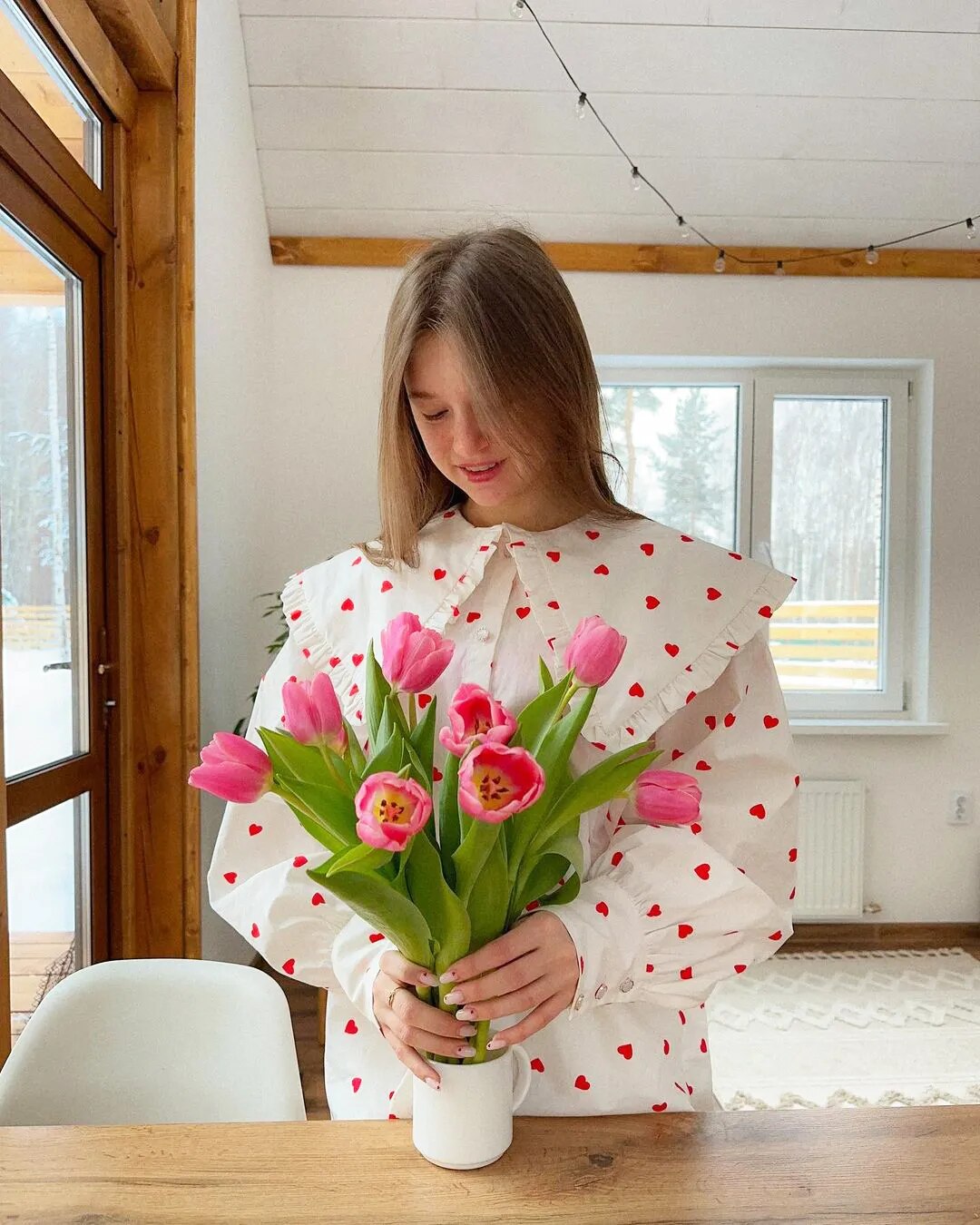 'Love In The Air' Heart Printed Shirt