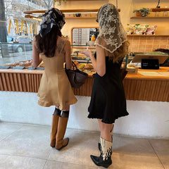 Ruffle Trim Cami Mini Dress