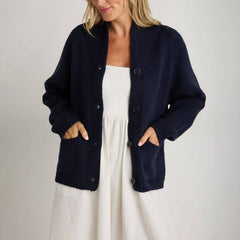 Lobster Knit Cardigan - Short O-Neck