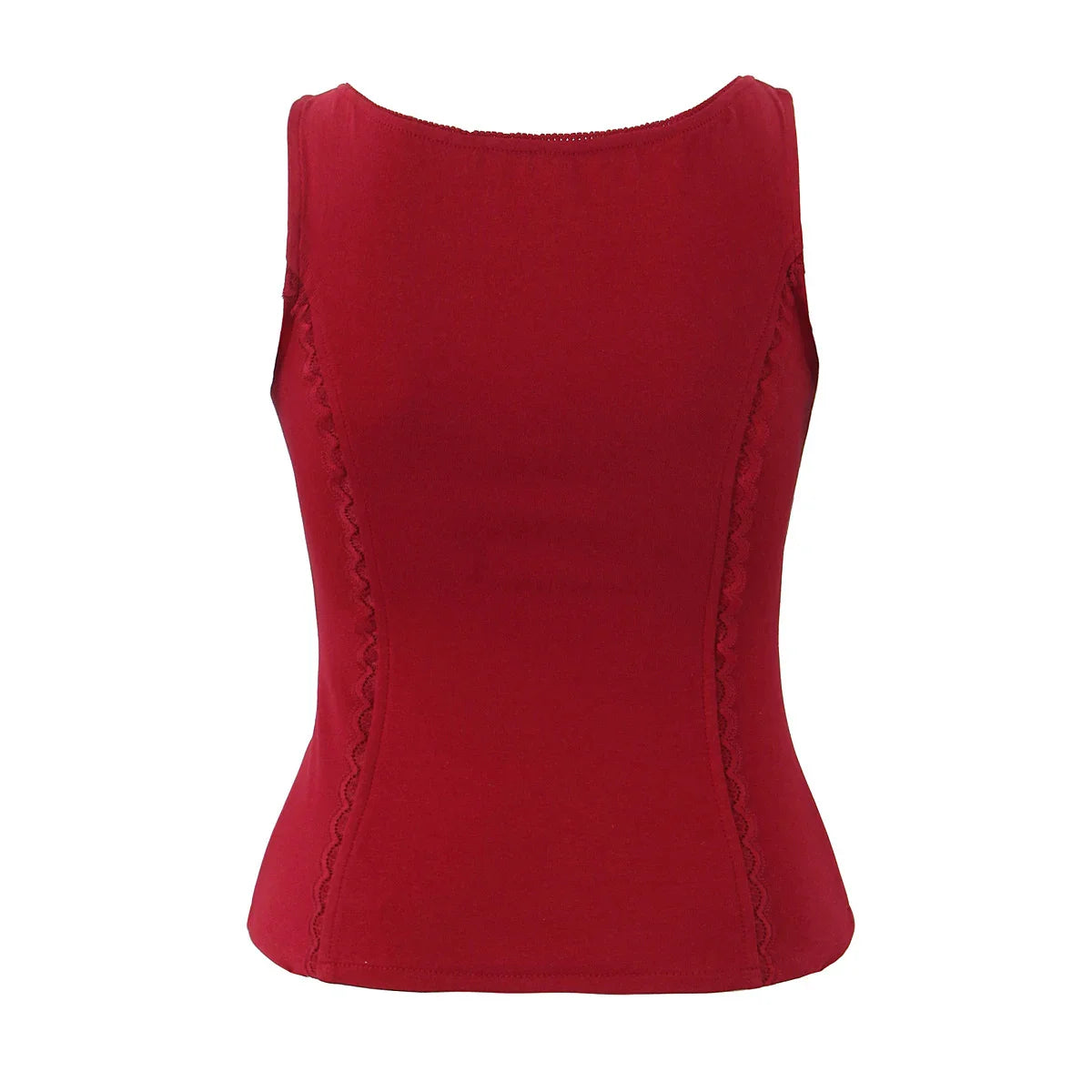 Rib Buttoned Tank Top