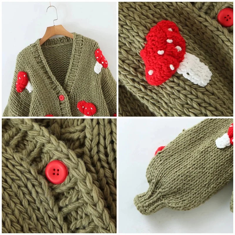 3D Embroidered Cardigan