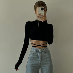 Florence O-neck Drawstring Top