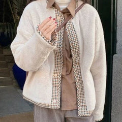 Khaki Plaid Reversible Jacket