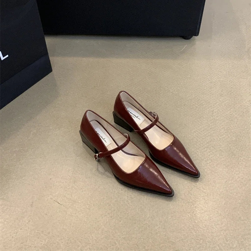 Keely Retro Pointed Toe Pumps