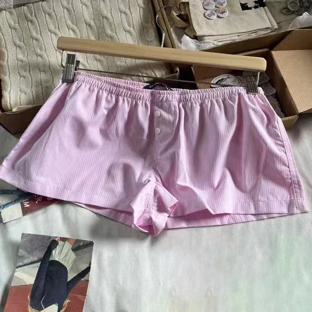 Cotton Elastic Women's Boxer Shorts