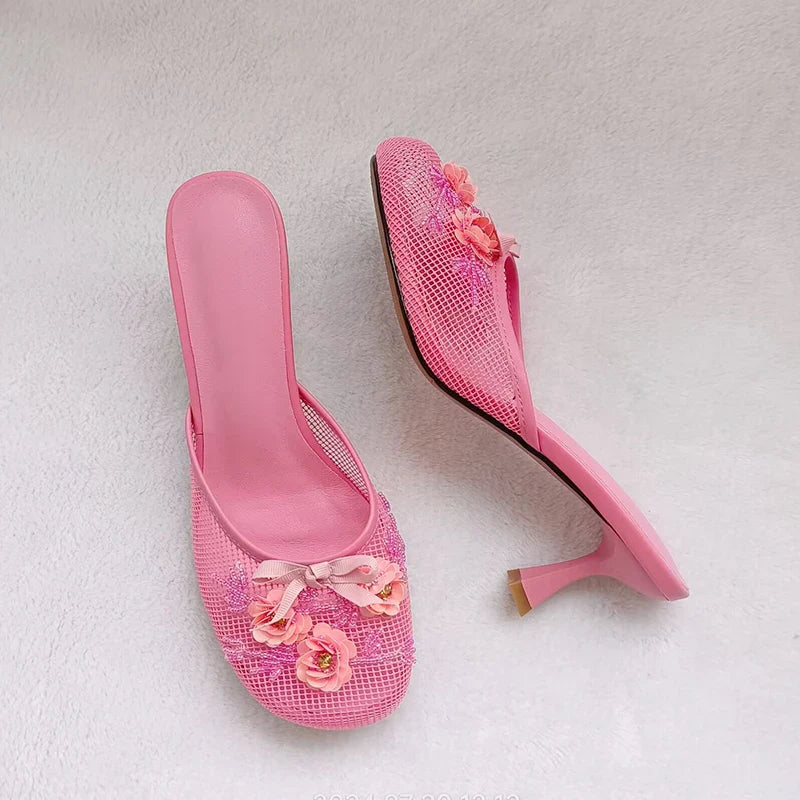 Bridget Mesh Heels