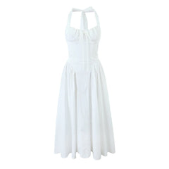 Halter Corset Midi Dress