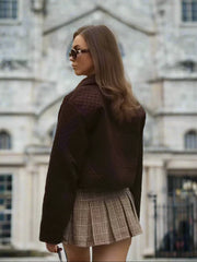 Brown Quilted Overshirt
