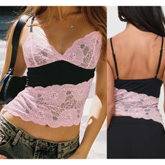 Lace Patchwork Cami Top