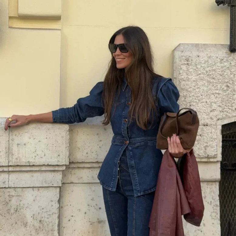Darian Denim Jacket Pants Set