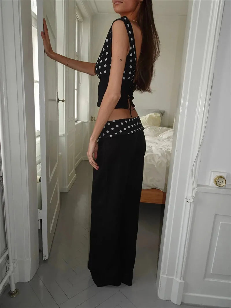 Off Shoulder Polka Dot Top
