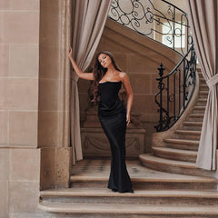 Satin Corset Maxi Dress