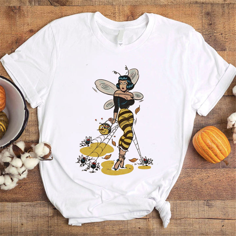 cartoon funny pattern T shirt