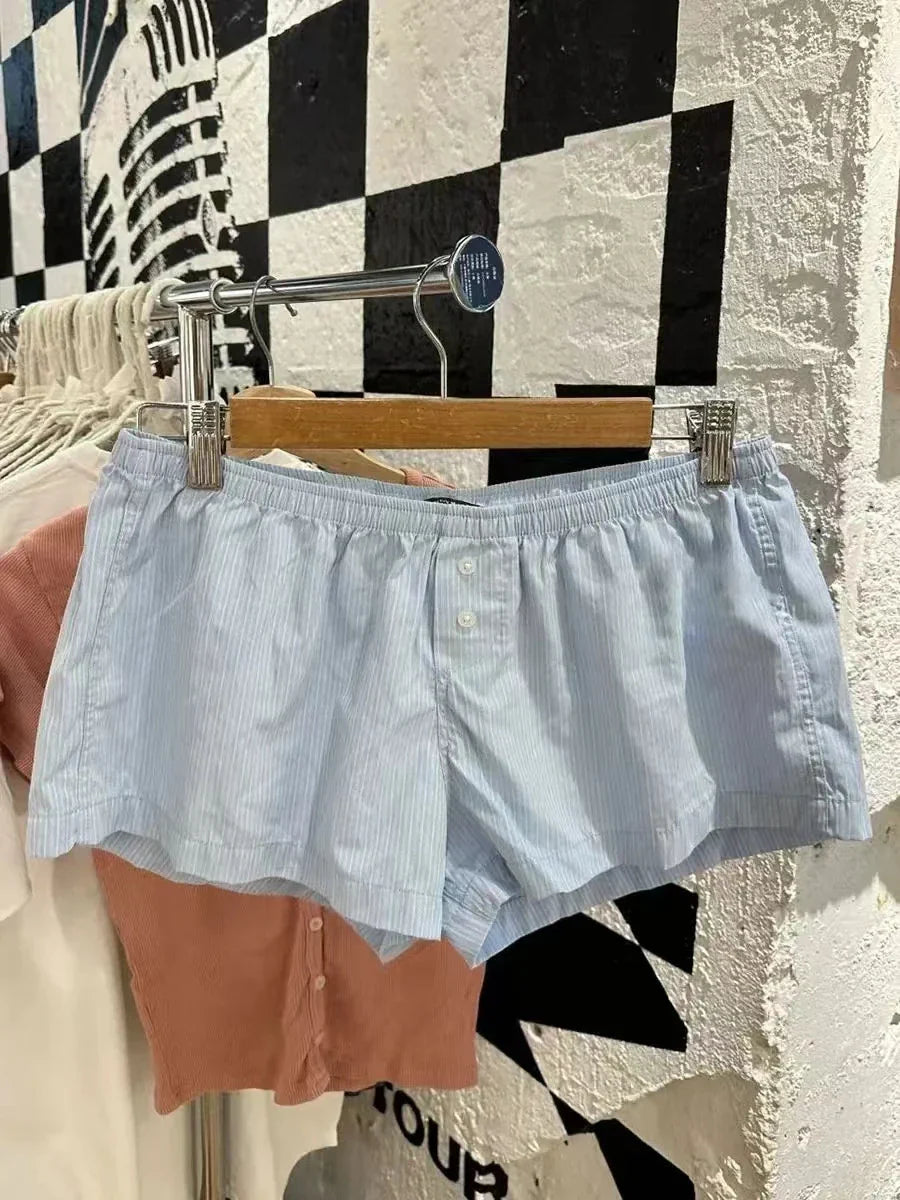 Cotton Elastic Women's Boxer Shorts