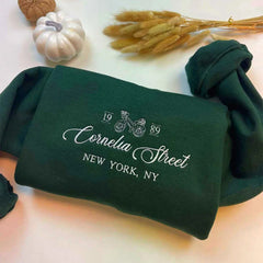 Cornelia Street Embroidered Sweatshirt Jumper