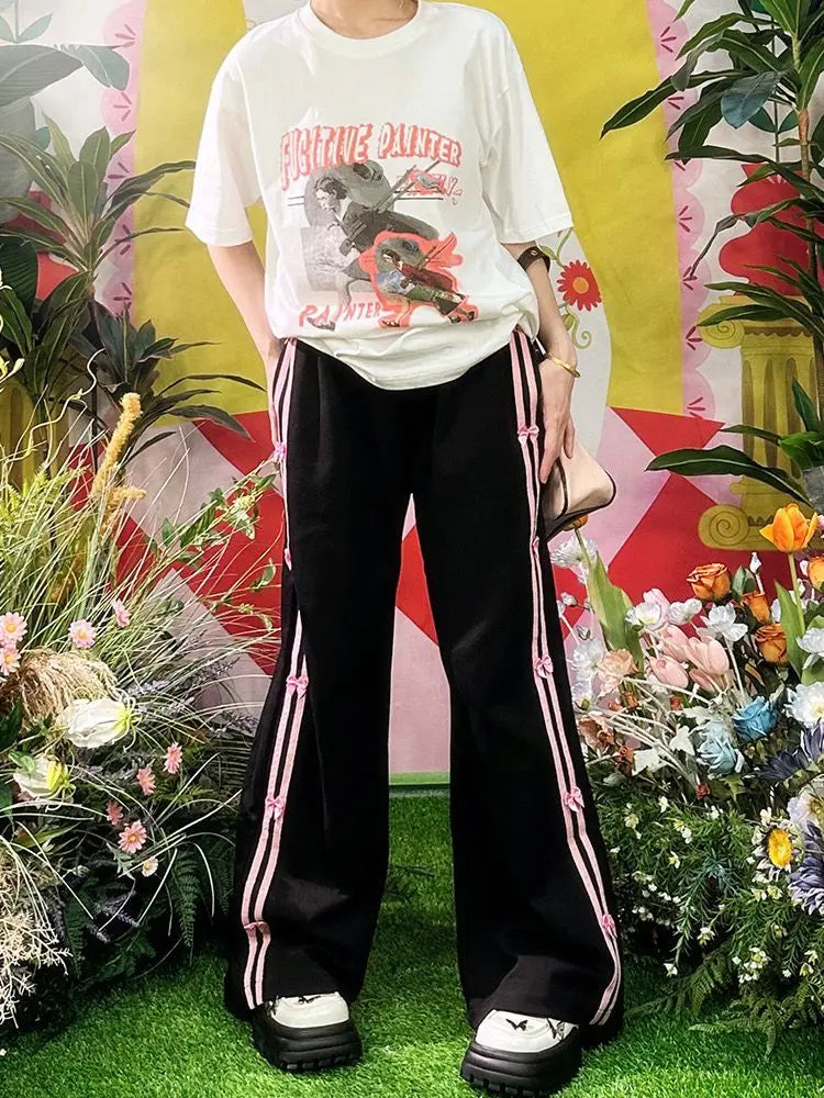 Bow Striped Joggers