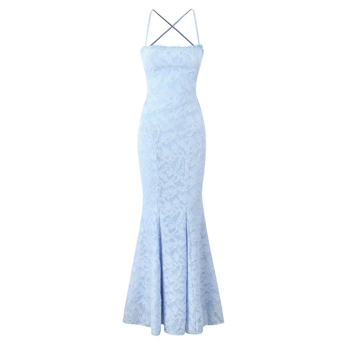 Cami Open Back Lace Up Floral Maxi Dress