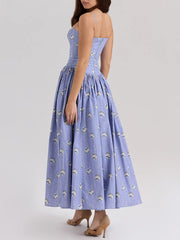 Serene Floral Flowy Maxi Dress - Empire Waist Summer Gown