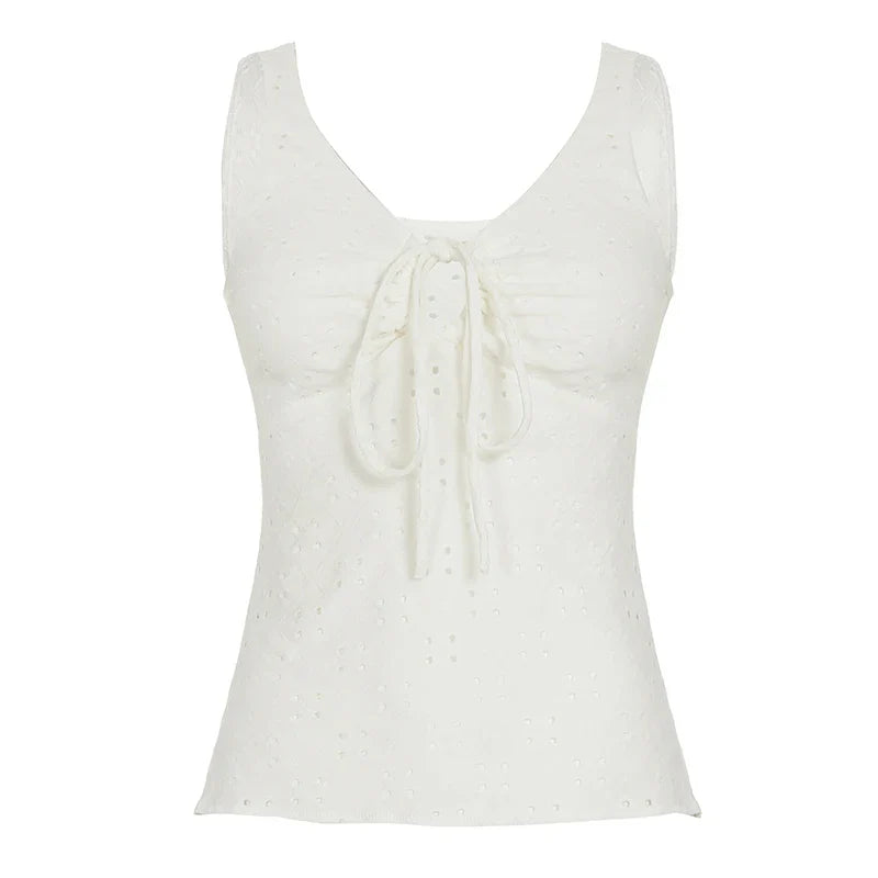 Doily Print Toe Up Tank Top